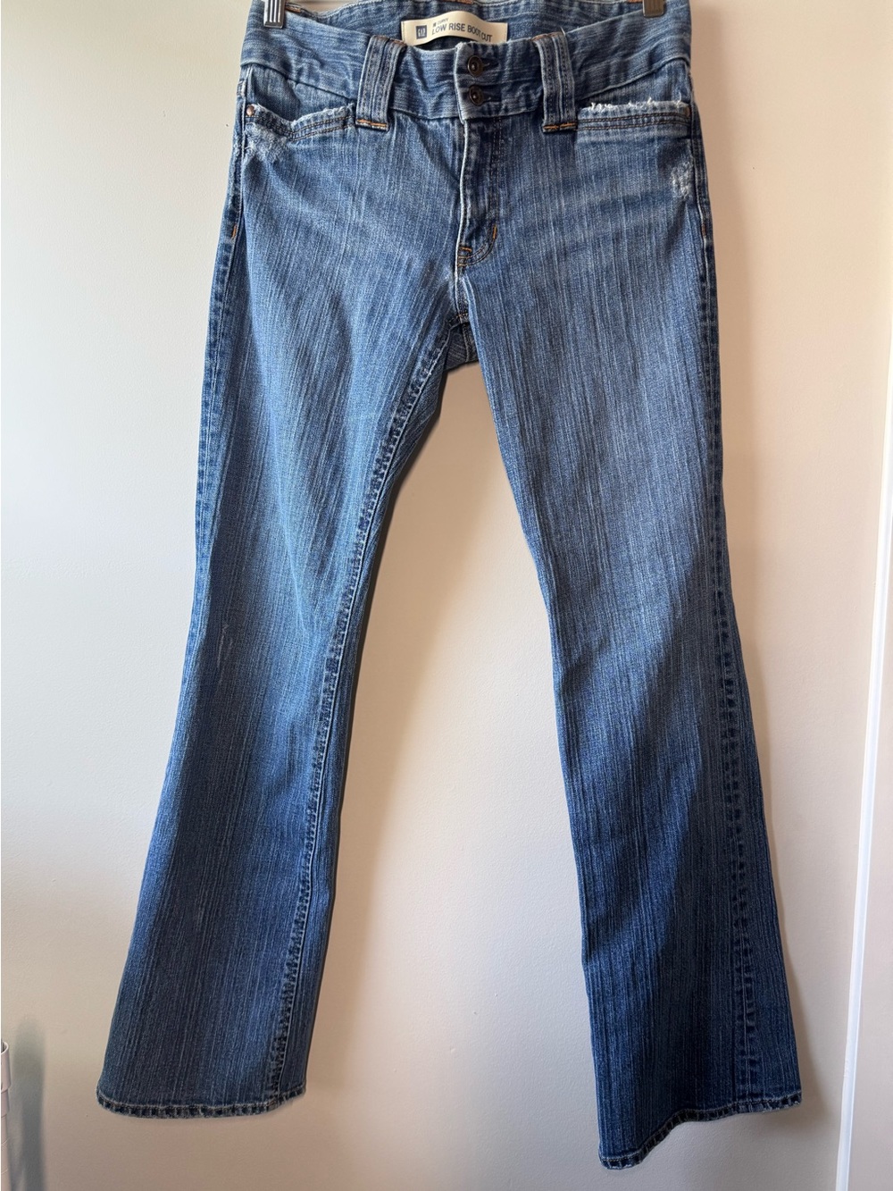 GAP Women's Low Rise Medium Blue Boot Cut Flared Jeans Y2K